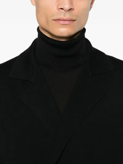 Tagliatore Willow Double-breasted Virgin Wool Jacket In Black