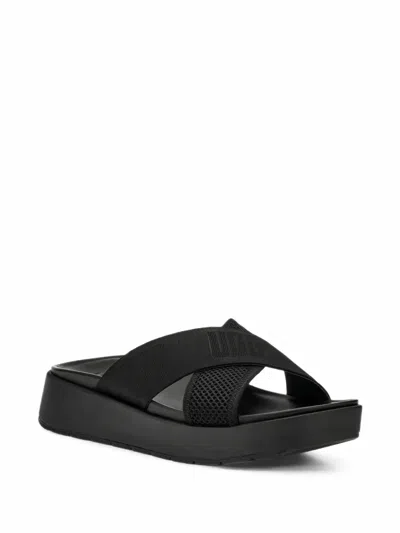 Ugg Emily Mesh Crossover Sandals In Black