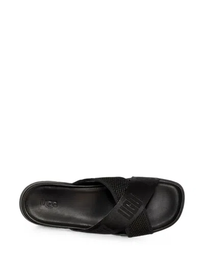 Ugg Emily Mesh Crossover Sandals In Black