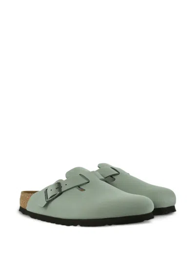 Birkenstock Boston Mules In Green