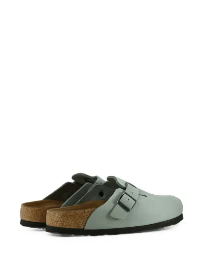 Birkenstock Boston Mules In Green