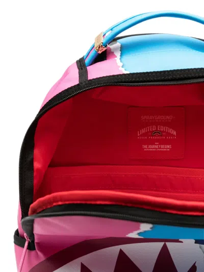 Sprayground Shark Central Zen Split-design Backpack In Purple