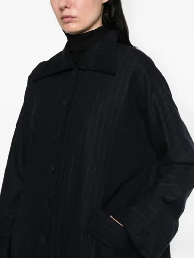 Ricorrrobe Striped Coat In Blue