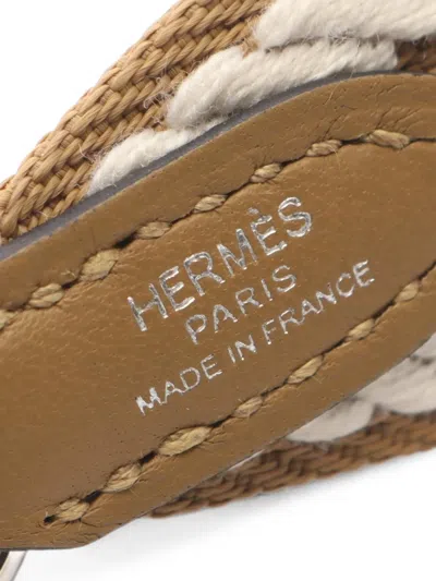 Pre-owned Hermes Rope Shoulder Strap In Neutrals