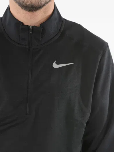 Nike Dri-fit Half-zip Sweatshirt In Black