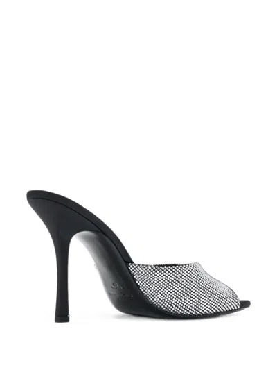 Alexander Wang Cher Crystal-hotfix 105mm Mule In Multi