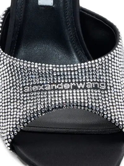 Alexander Wang Cher Crystal-hotfix 105mm Mule In Multi