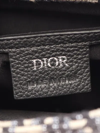 Pre-owned Dior 2000-2026 Mini Oblique Gallop Backpack In Blue