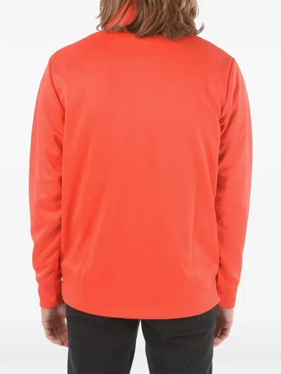 Nike Logo-print Half-zip Sweatshirt In Red