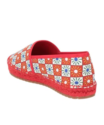 Dolce & Gabbana Printed Espadrilles In Red