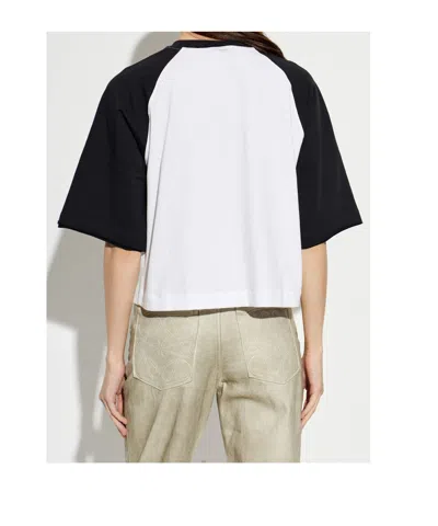 Moose Knuckles Logo Patch Oversized T-shirt In White