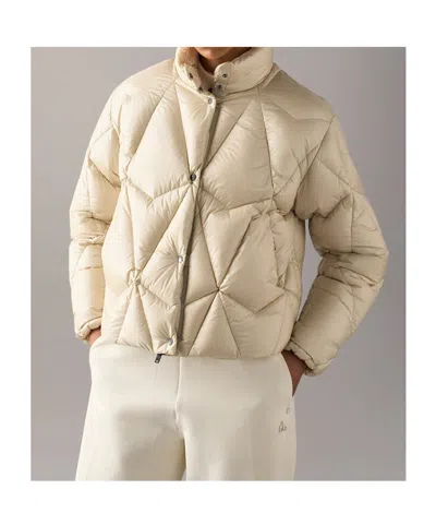 Moose Knuckles Long-sleeved Down Jacket In Neutral