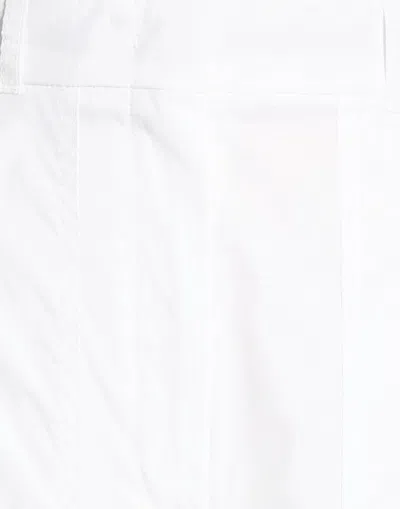 Max Mara Solid Colour Wide-leg Trousers In White