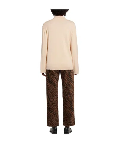 Weekend Max Mara Solid Colour Polo Necks In Pink