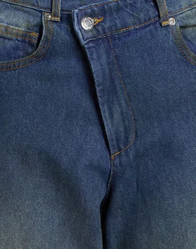 Maxco. Dark Loose-fitting Jeans In Blue