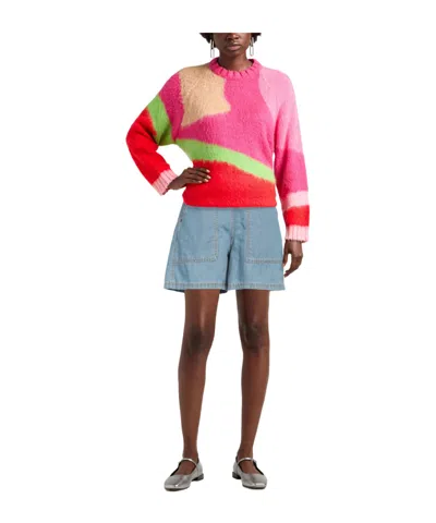 Weekend Max Mara Denim Shorts In Blue