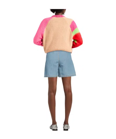 Weekend Max Mara Denim Shorts In Blue