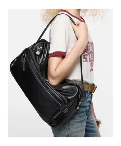 Acne Studios Camero Camera Shoulder Bag In Black