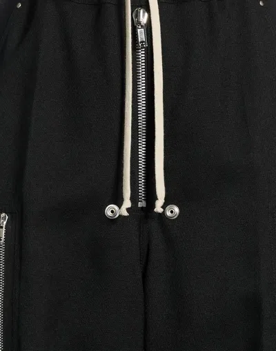 Rick Owens Solid Color Cargo Pants In Black