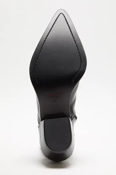 Acne Studios Pointed-toe Western Ankle Boots In Black