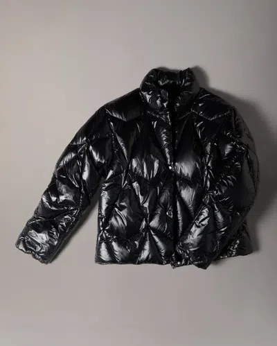 Moose Knuckles Long-sleeved Down Jacket In Black