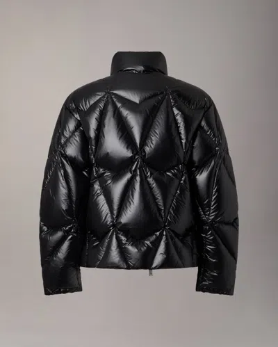 Moose Knuckles Long-sleeved Down Jacket In Black