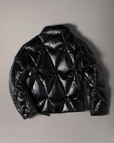 Moose Knuckles Long-sleeved Down Jacket In Black
