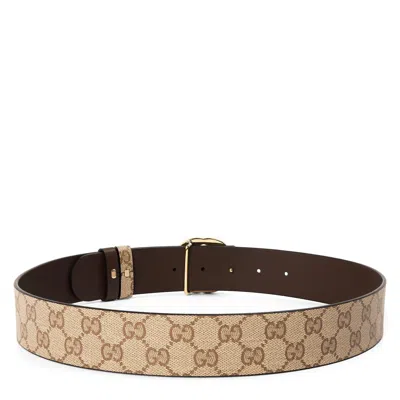 Gucci Interlocking G Reversible Belt In Brown