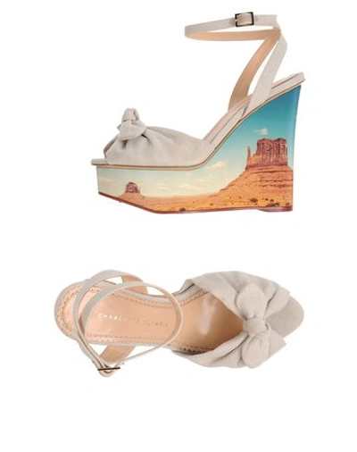 Charlotte Olympia Sandals In Beige