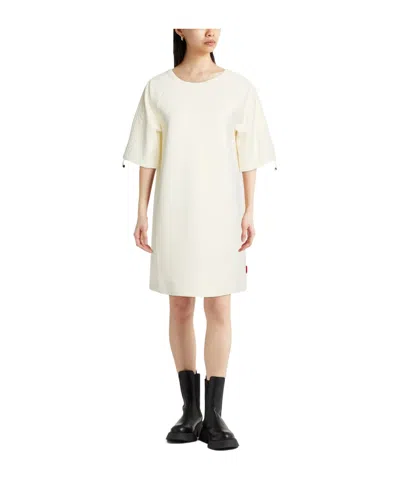 Maxco. Basic Color T-shirt Dress In Neutral