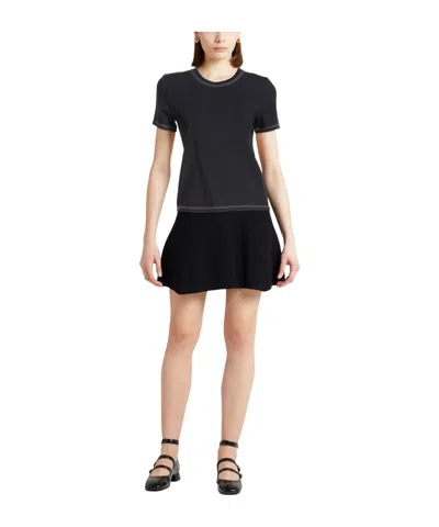 Max Mara Solid Colour T-shirts In Blue