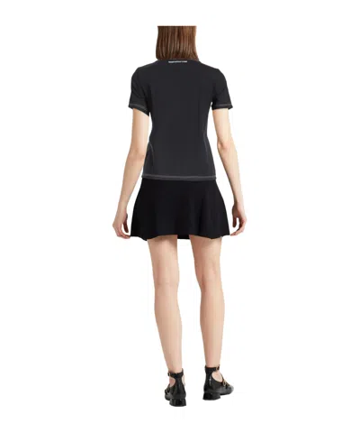 Max Mara Solid Colour T-shirts In Blue