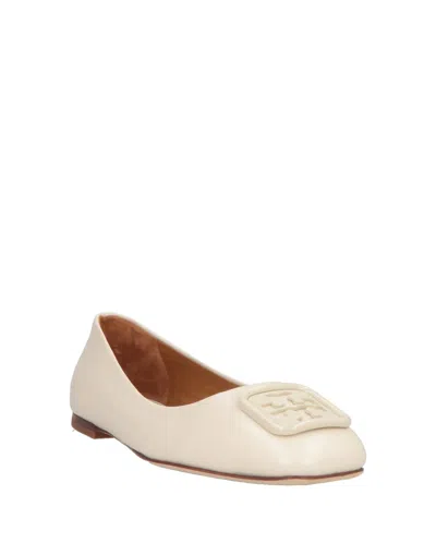 Tory Burch Ballet Flats In White