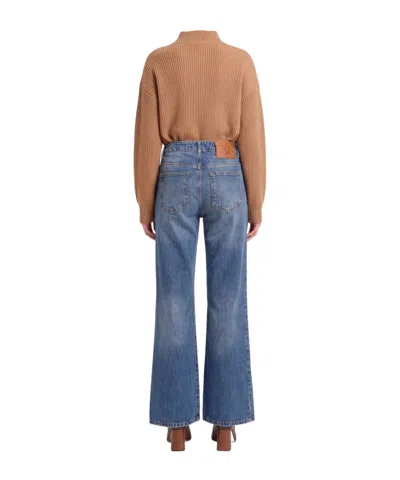 Maxco. Mid-rise Blue Bootcut Jeans In Blue