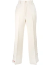 GUCCI LOVED EMBROIDERED WIDE-LEG TROUSERS,470396ZIE2711992642