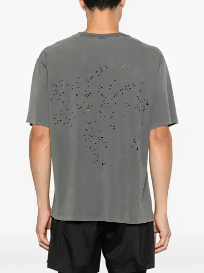 Satisfy Mothtech Distressed T-shirt In Gray