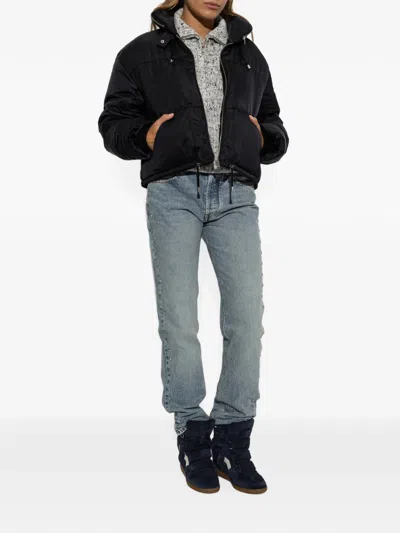 Isabel Marant Long-sleeved Down Jacket In Black