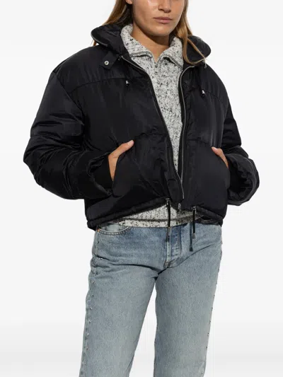 Isabel Marant Long-sleeved Down Jacket In Black