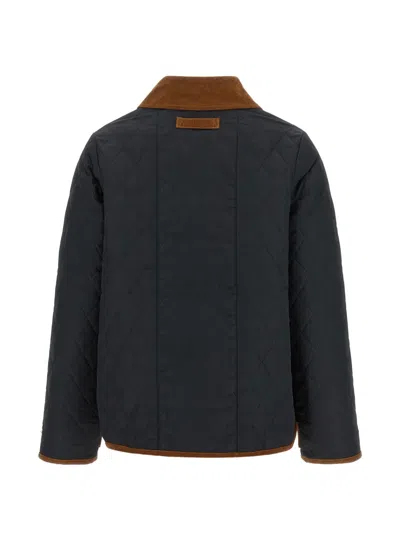 Barbour Ainsdale Patchwork Quilted Jacket In Blue