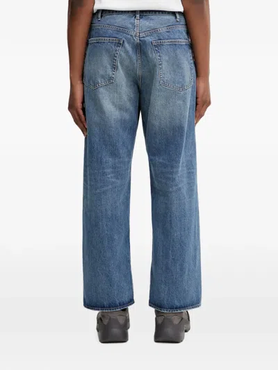 Beams Distressed-effect Jeans In Blue