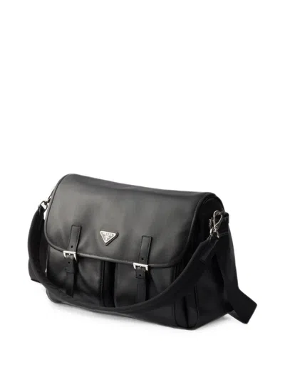 Prada Leather Shoulder Bag In Pattern
