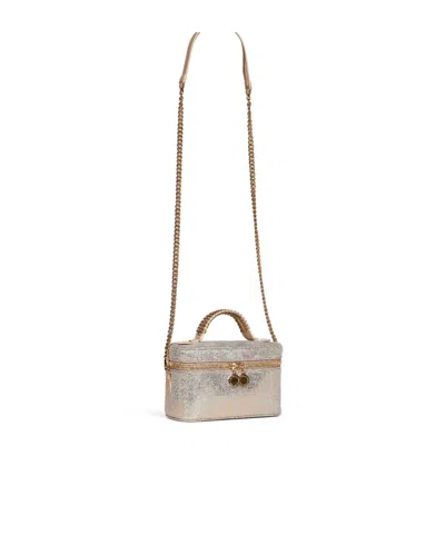 Stella Mccartney Cosmetic Bag With Handle In Silver