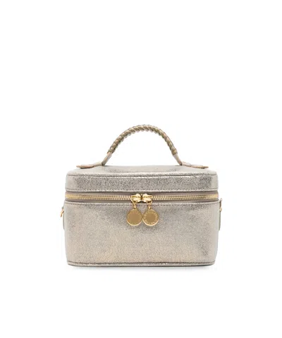 Stella Mccartney Cosmetic Bag With Handle In Silver