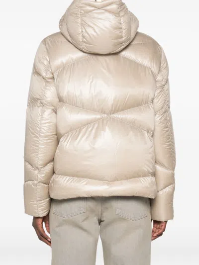 Herno Quilted Long-sleeve Down Jacket In Neutral