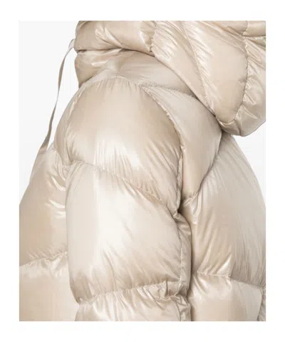 Herno Quilted Long-sleeve Down Jacket In Neutral