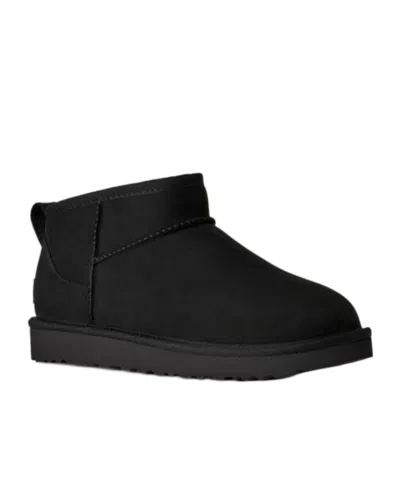Ugg Classic Ultra Mini Ankle Boots In Black
