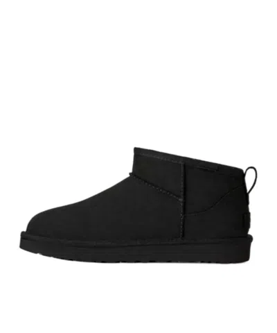 Ugg Classic Ultra Mini Ankle Boots In Black