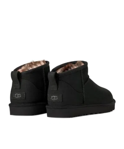 Ugg Classic Ultra Mini Ankle Boots In Black