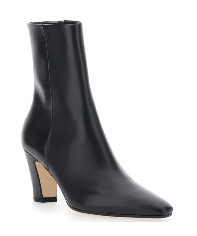 Aeyde Square-toe Ankle Boots In Black
