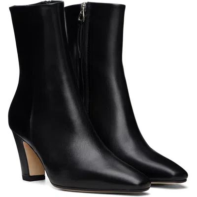 Aeyde Square-toe Ankle Boots In Black